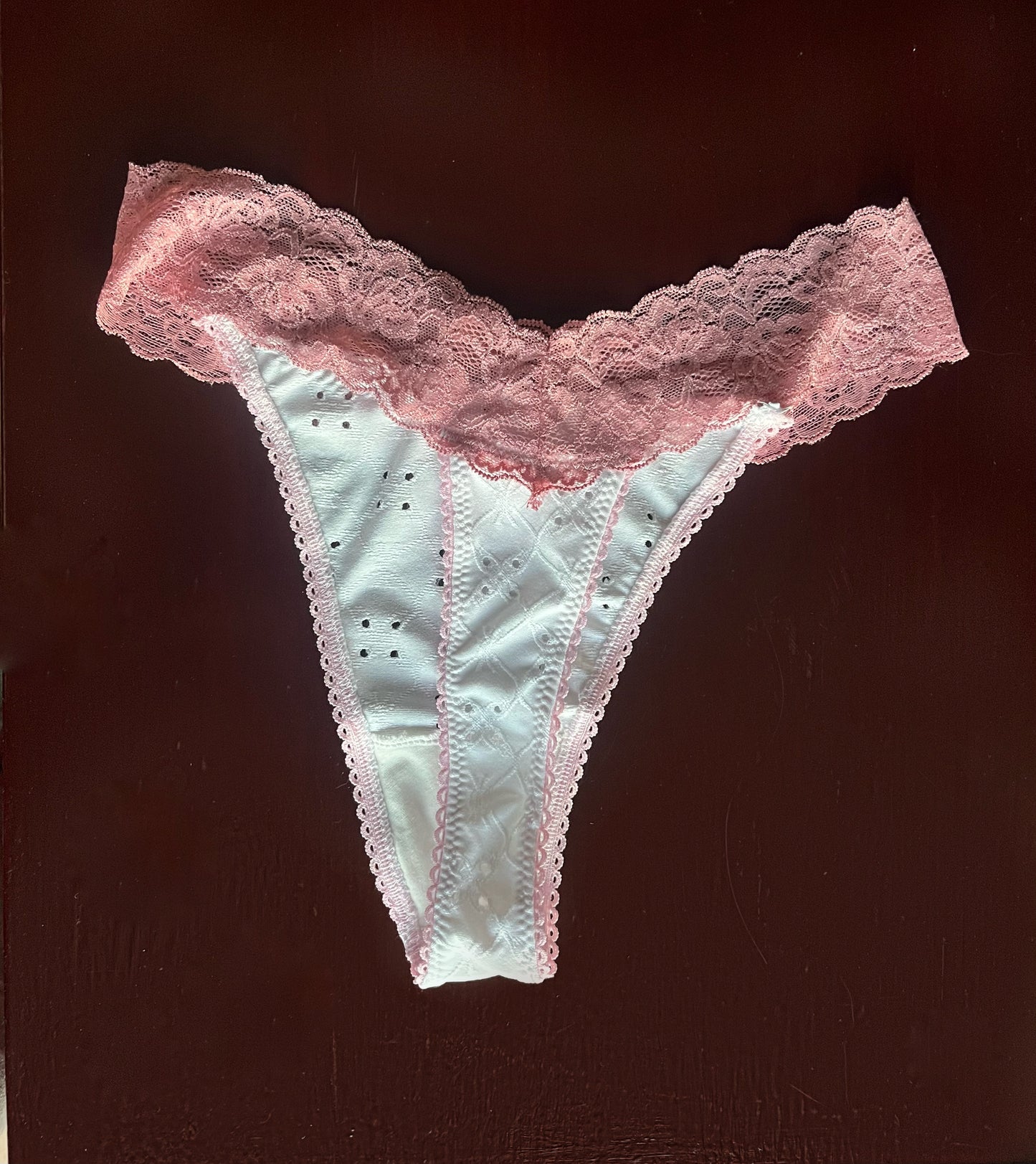 White Broderie - Elsie Thong